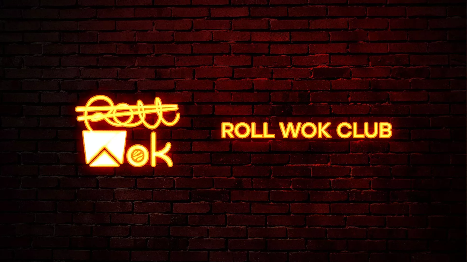 Разработка интерьерной вывески суши-бара «Roll Wok Club» в Сестрорецке