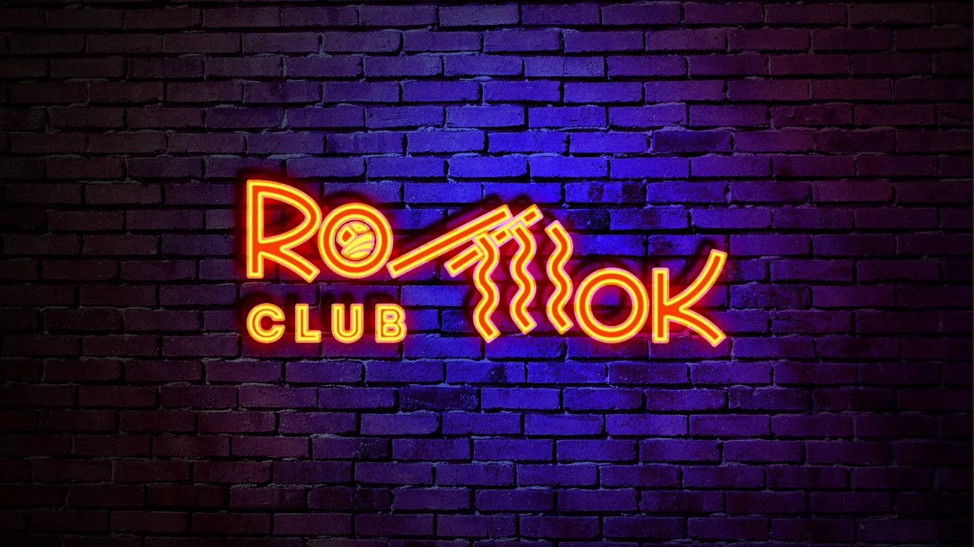 Разработка интерьерной вывески суши-бара «Roll Wok Club» в Сестрорецке